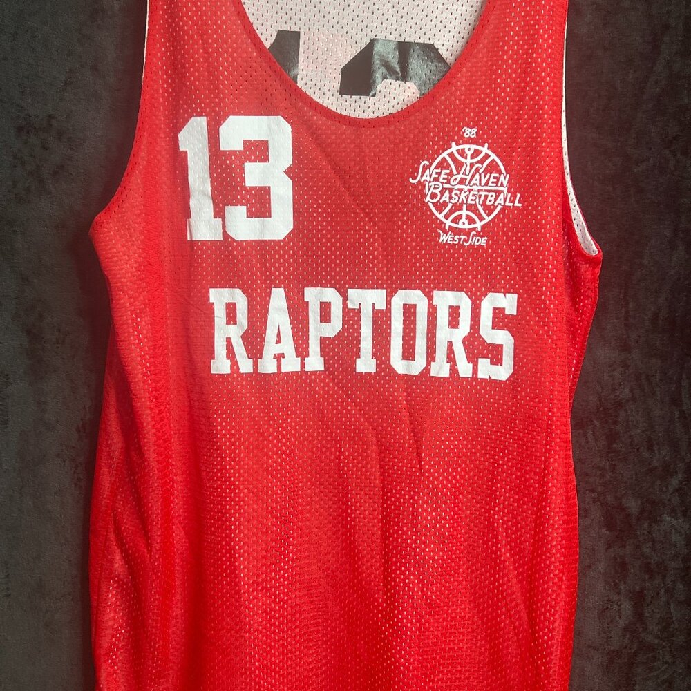 Badger Sport Raptors #13 Reversible Basketball Jersey Size Large